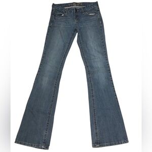 Rue21 Blue Flare Wide Leg Jeans with Vintage Wash